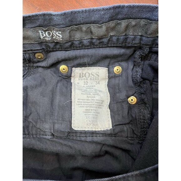 Hugo Boss Alabama Jeans Mens 32x34 Blue Dark Wash Select Line - Picture 4 of 6
